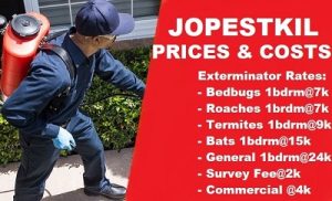 pricelist of fumigation and pest control services
