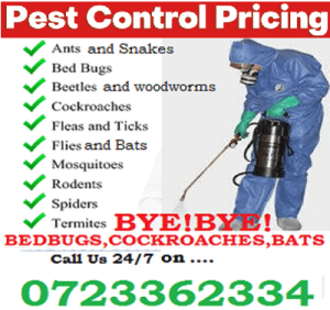 Prices of pest control services Prices of pest control services