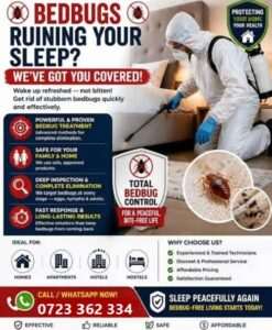 Best bedbugs control services in Nairobi Kenya